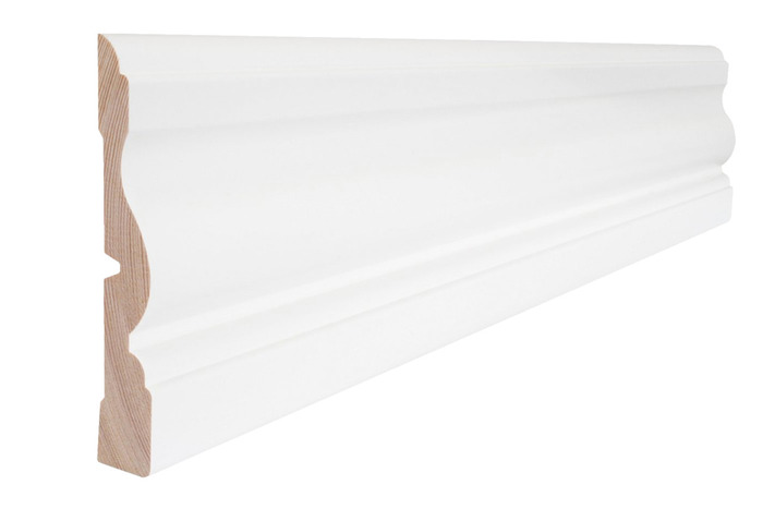 Indfatning almue hvid - 21 x 115 x 2400 mm